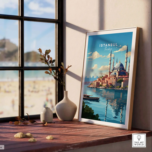 Istanbul Skyline Wall Art Frame